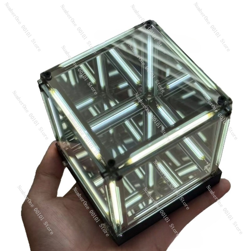 Photography Lighting Game - ゲーミングルームデスクトップ雰囲気ライトクリエイティブファッションeスポーツキュービックオーナメントホワイト2026テックアビスマジックキューブ4Dスペースステレオ