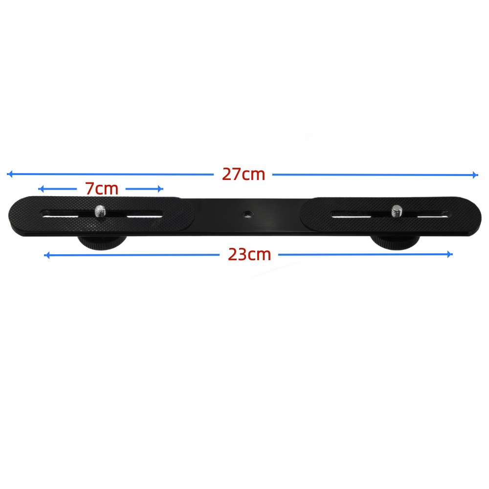 デュアルフラッシュブラケット 1/4インチネジ ホットシュー - Photography Lighting Description のレビューと価格