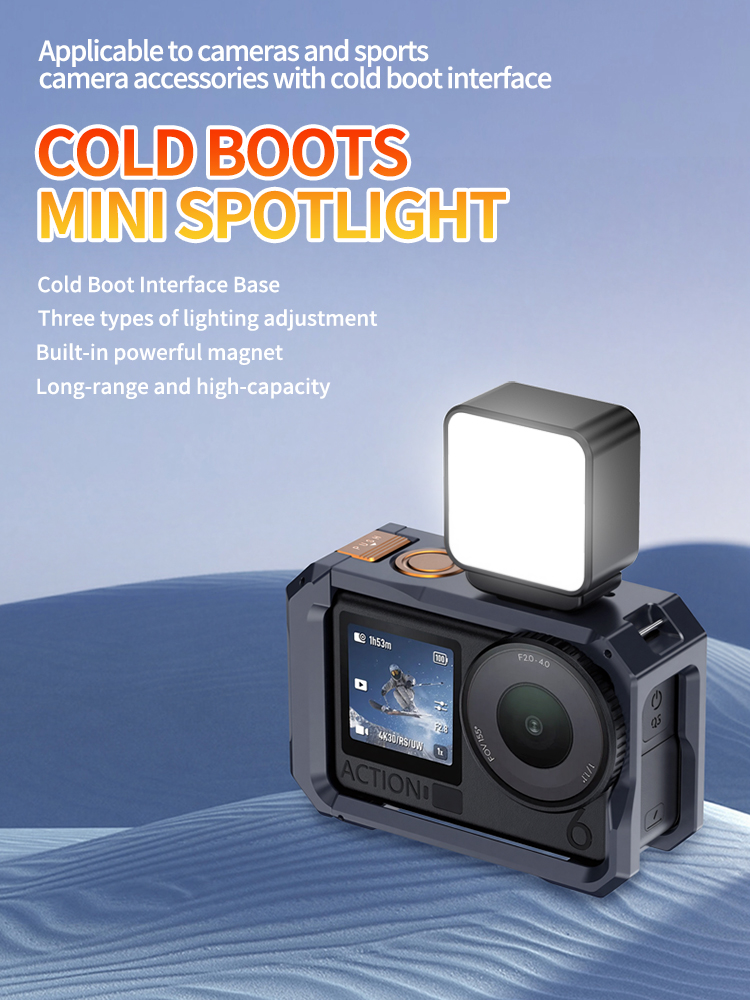 磁気ミニLEDビデオライト、アクションカメラとスマートフォン - Photography Lighting Description のレビューと価格