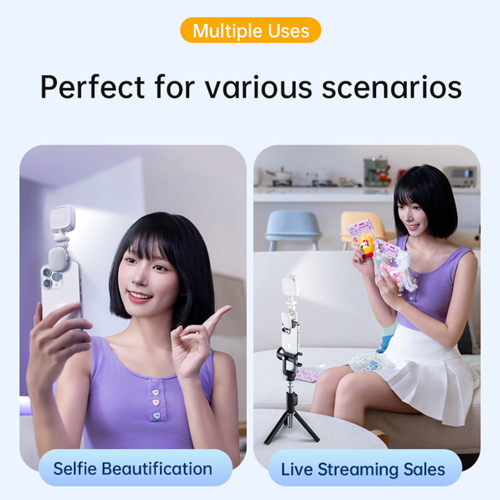 ポータブルLEDセルフィーライトカメラミニフィルライト充電式 - Photography Lighting Handheld のレビューと価格