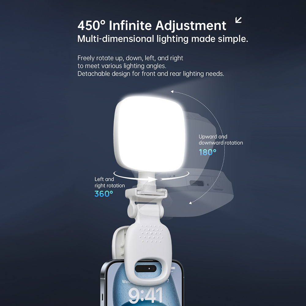 ポータブルLEDセルフィーライトカメラミニフィルライト充電式 - Photography Lighting Handheld のレビューと価格
