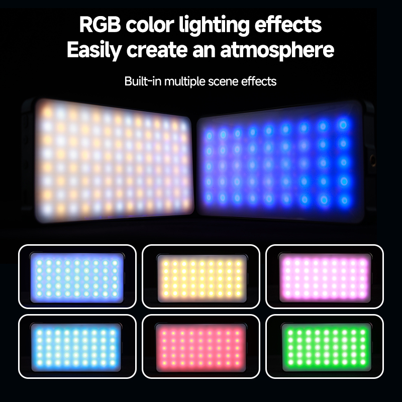 RGB LEDビデオライト、ストレートポケット撮影用照明クリ - Photography Lighting Description のレビューと価格