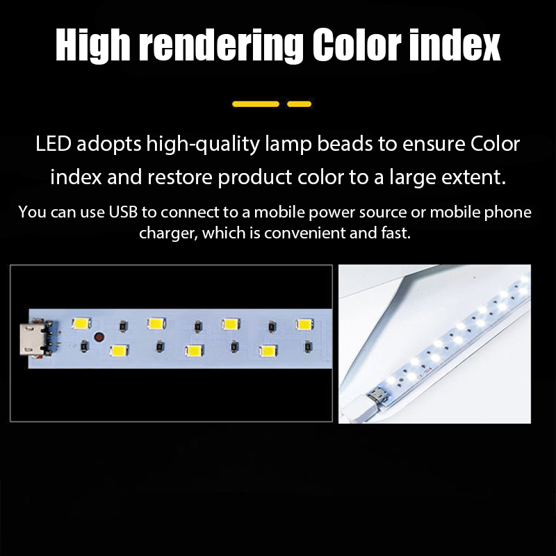 20cmポータブルフォトボックス写真撮影用折りたたみ式LED - Photography Lighting Description のレビューと価格