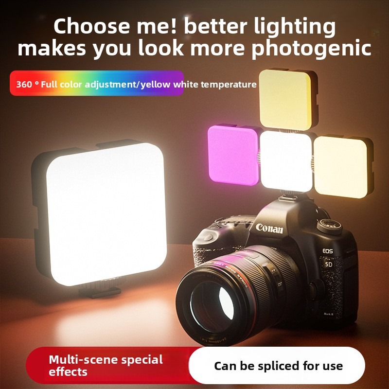 RGBポケットライト屋外撮影用フィルライトライブストリーミン - Photography Lighting Game のレビューと価格