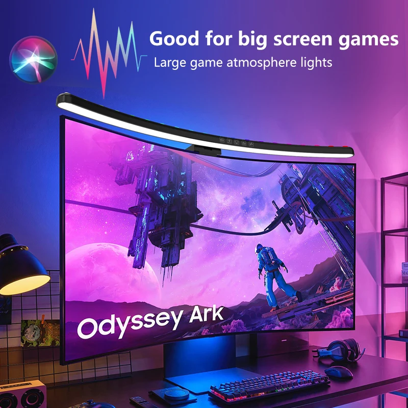 コンピューターモニターライトバーRGB音楽リズムスクリーンハ - Photography Lighting Game のレビューと価格